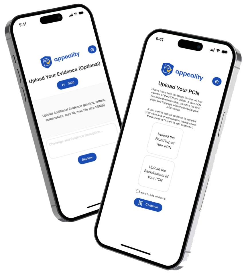 Appeality app shown on two phones